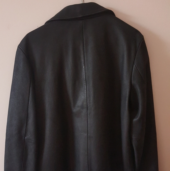 Eddie Bauer Women's Black Genuine Leather Jacket - Picture 3 of 4